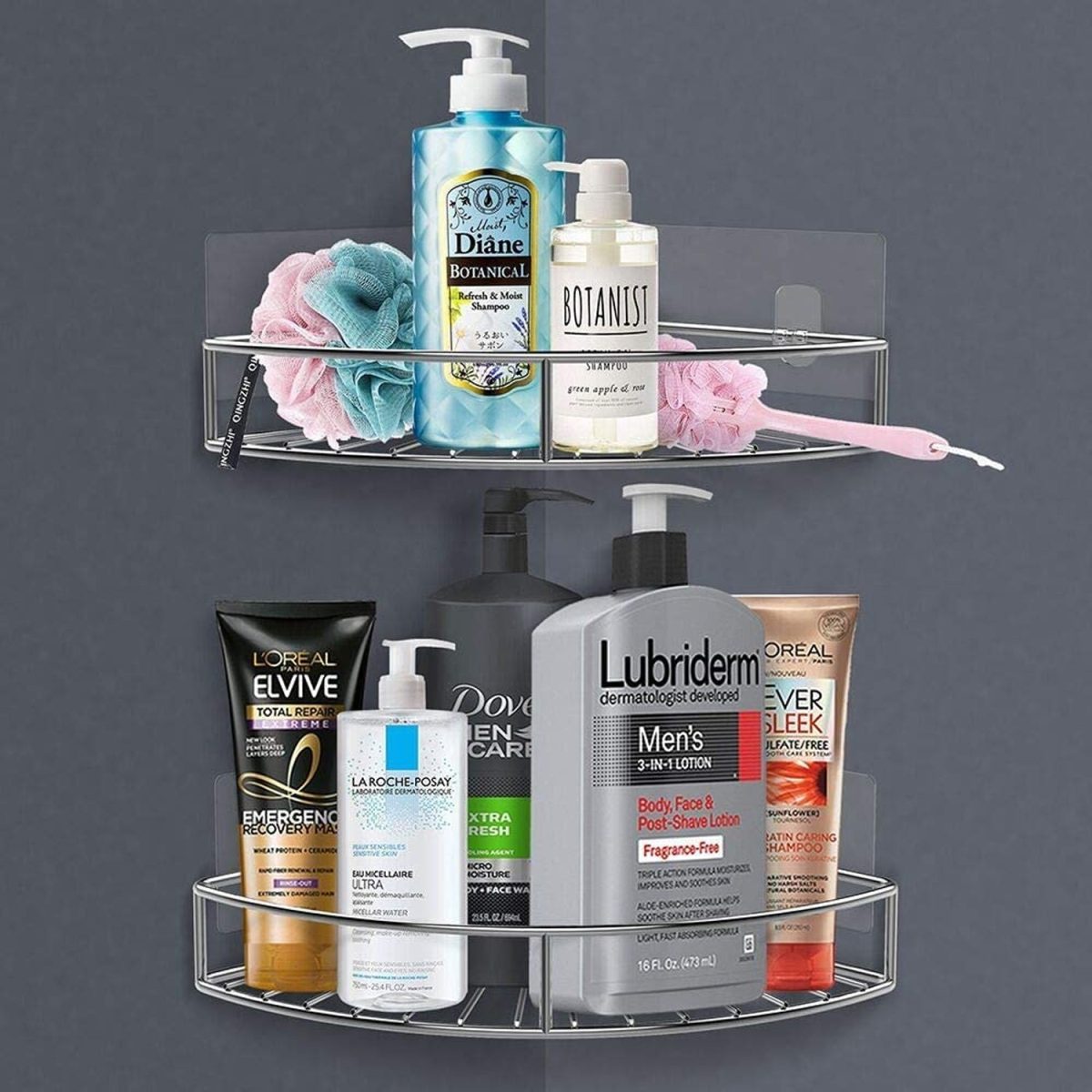 9010 1 Pc Shower Caddy Corner for holding and storing various household stuffs and items etc.