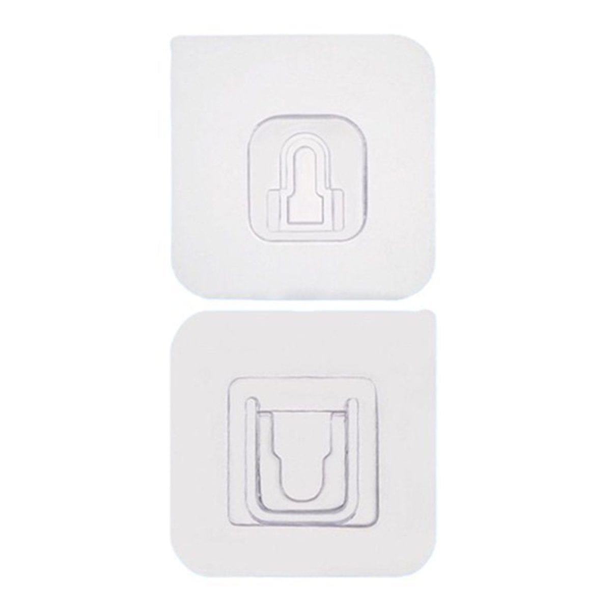 1742 Magic Adhesive Plastic Wall Hooks Heavy Duty Hooks (Pack of 20)